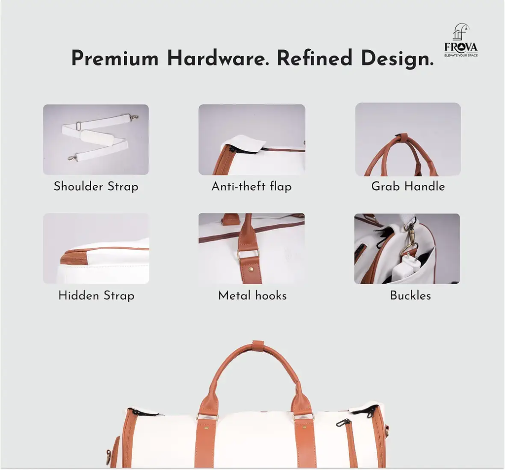 Lugcasa 2 in 1 convertable travel bag for men & women