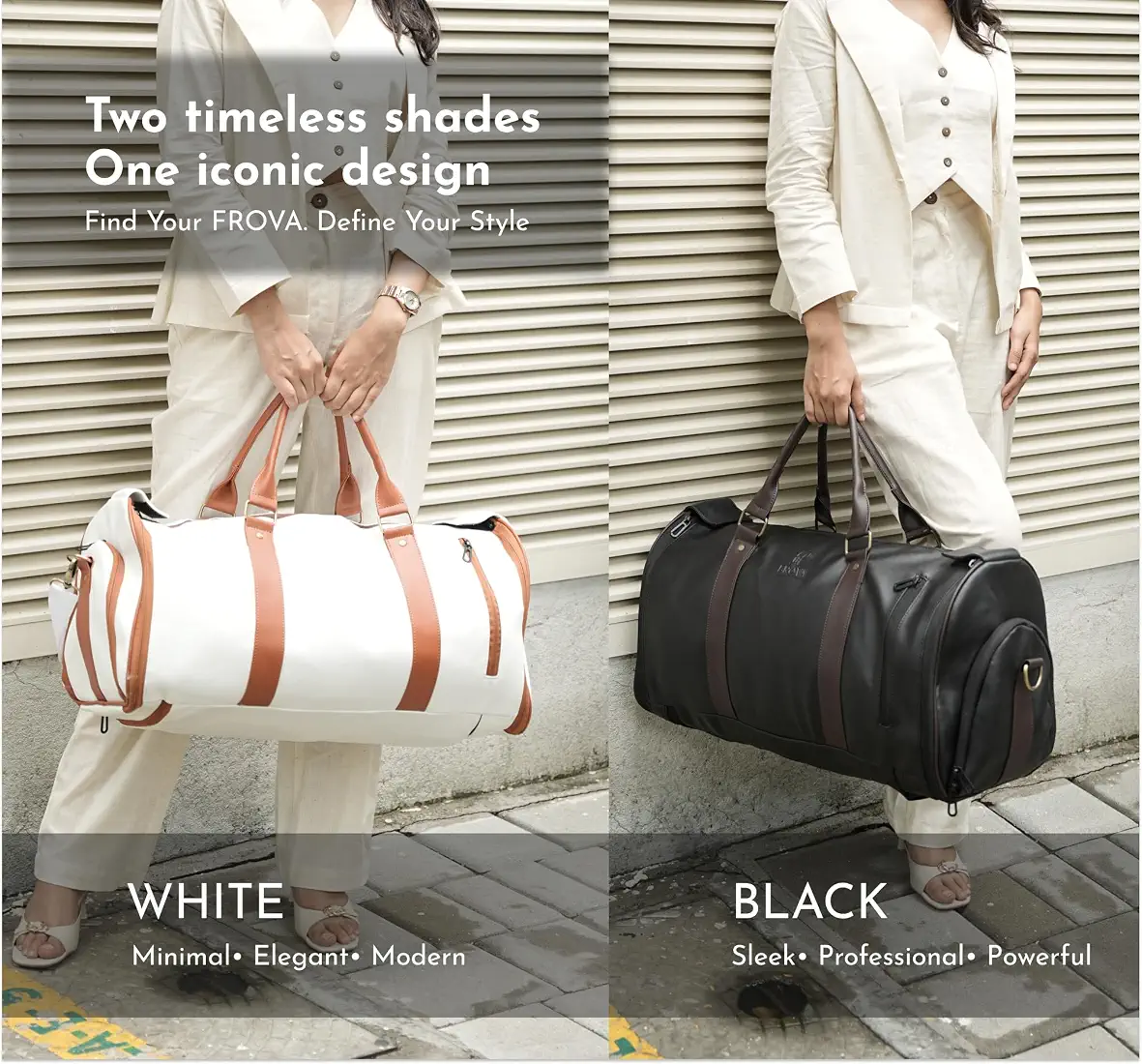 Lugcasa 2 in 1 convertable travel bag for men & women